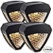 LeiDrail Solar Fence Lights Outdoor Deck Step Wall Light Solar Powered Landscape Decorative Lighting Warm White LED Waterproof for Garden Yard - 4 Pack