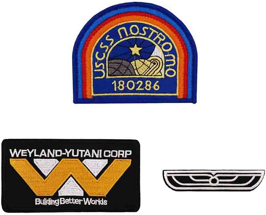 Mixed Media - USCSS NOSTROMO Embroidered Iron On Patches Halloween Costume DIY