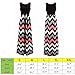 Chuangxiangt Womens Fashion Casual Sleeveless Scoop Neck Wave Striped Tank Maxi Long Dress