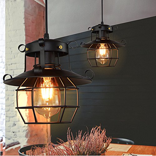 GZQ Ceiling Pendant Light Flush Mount Retro Metal Ceiling Lamp Shade Decoration for Hallway, Study Room, Office, Dining Room, Bedroom, Living Room,Coffee, Bar, Restaurant (Style 4)