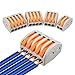 Lever Wire Nut 2/3/4/5 Conductor Combination Compact Wire Connectors Assortment Pocket Pack 2 3 4 5 Port Fast Connection Terminal 28-12 AWG