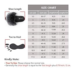 Women's Furry Slides Faux Fur Slides Fuzzy Slippers