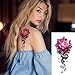 Kotbs 6 Sheets Sexy Temporary Tattoo Body Art 3d Fox Owl Flower Tattoo Sticker for Women Girl Fake Tattoos Painless Stickers