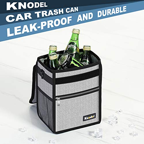 K KNODEL Car Trash Can with Lid, LeakProof Car Garbage Can with