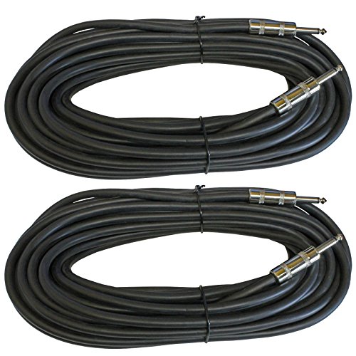 MCSPROAUDIO 12 Gauge Speaker Cables 2 CABLE PACK (50 Foot, 1/4 inch to 1/4 inch) - Thumbnail 3