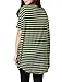 Allegra K Women Stripes Cartoon Print Loose Tunic Top Green XL