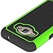 Samsung Galaxy Express 3 Case, CoverON® [HexaGuard Series] Slim Hybrid Hard Phone Cover Case for Samsung Galaxy Express 3 - Neon Green/Black