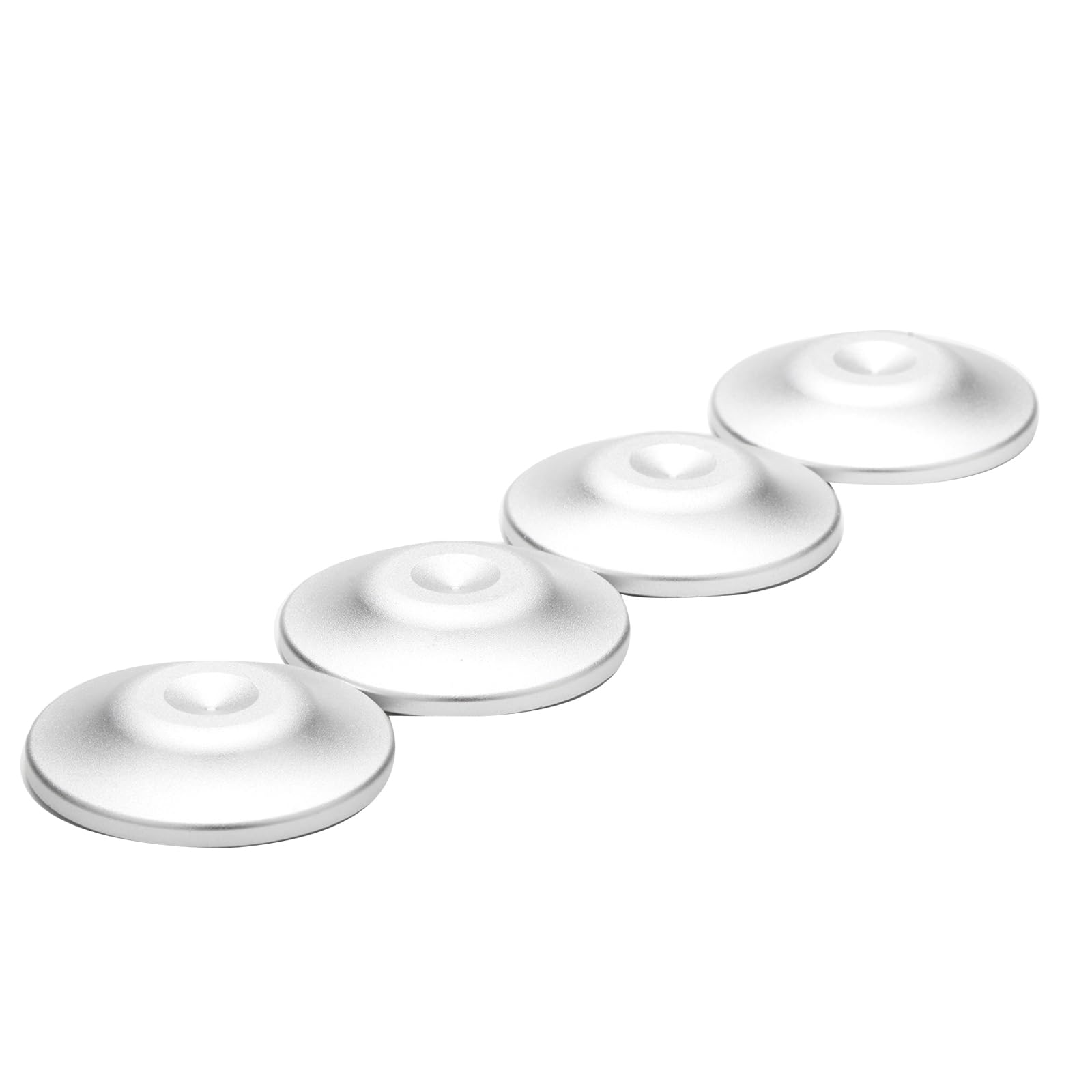 Fowecry 4PCS Amplifier Speaker Feet Spikes Pads Replacement Speakers Amplifier Recorder Feet Pad Silver