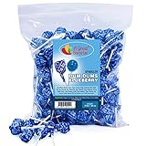 Dum Dum Lollipops - Dum Dum - Lollipops for Kids - Dum Dum Lollipops Blueberry - Blue Candy - Blue Candy for Baby Shower, Candy Buffet, Gender Reveal Parties - Bulk Candy - 2 Pounds