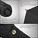 Hanmir Windproof Rain Umbrellas, Compact Auto Open Close Golf Umbrella, 8 Ribs - Black