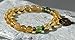 Lucky Coin, Money and Abundance, Citrine & Peridot Gemstone Bracelet, Good Luck Fortune Bracelet, Chakra Balance Healing Mala Bracelet,