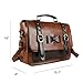 ECOSUSI Women Vintage Faux Leather Messenger Shoulder Satchel Weekender Fashion Bag