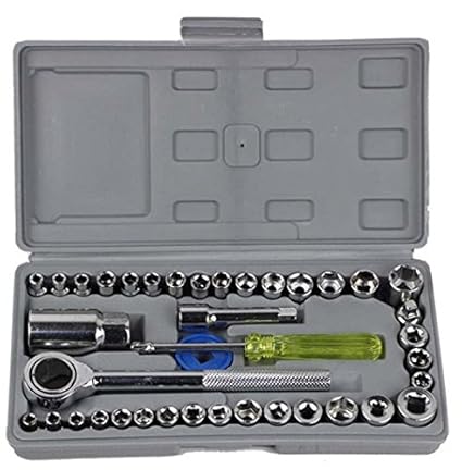 Generic Socket Tool Kit (Silver, 40 Pieces)