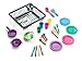 Playkidiz Super Durable Play Dishes - Pretend Play Children's Dish Set - 27 Pieces Plates, Cups and Cutlery with Dish Drainer - Great Gift for Kids