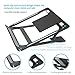 Laptop Stand, Foldable Adjustable Laptop Stand for Desk, Aluminum Ventilated Stand Anti-Slip Silicone Pad, Laptop Riser Ergonomic Portable Holder for 11″-15.6″ MacBook/Dell/HP/Lenovo (Black)thumb 4