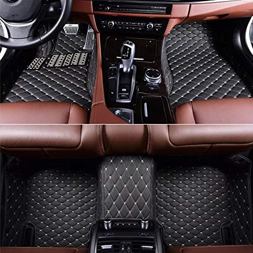 Big Hippo Car Floor Mat Compatible BMW 5 Series 525i 520i 530i 550i 528i 2014-2016 Custom Fit XPE Leather 3D Full Surrounded Front&Rear Waterproof Floor Mat Carpet