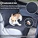 VIVAGLORY Dog Seat Covers, Dog Backseat Rear Cover Pet Car Bench Back Protectors with Anti-Slip Backing for Truck, SUV and Most Cars, Black, 46