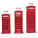 Cafurty Coin Bank, Metal Britain London Street Red Telephone Booth Piggy Bank Money Box for Decoration or Gift - 7