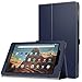 MoKo Case for All-New Amazon Fire HD 10 Tablet (7th Generation, 2017 Release) - Slim Folding Stand Cover with Auto Wake/Sleep for Fire HD 10.1 Inch Tablet, Indigo