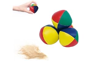 3Pcs Balls Sand Filled Leather Round Game Toy Juggling Balls for Beginners and Skillful Teens Adults Classic Bean Bag Outdoor