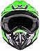 Typhoon Youth Kids Offroad Gear Combo Helmet Gloves Goggles DOT Motocross ATV Dirt Bike MX Motorcycle Green (Medium)