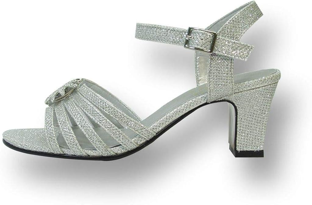 silver dress sandals wide width