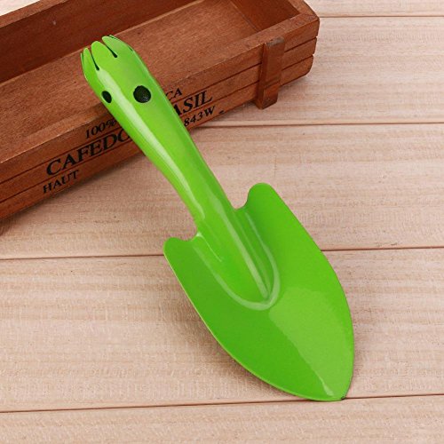 Mikolot Mini Metal Garden Hand Shovel Flower Soil Planting Kids Spade Tool(Green)