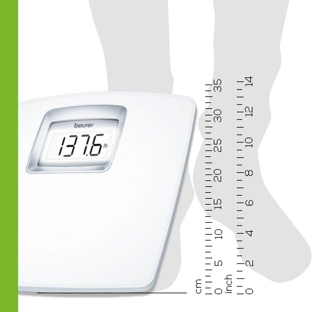 Beurer High Precision Body Weight Digital Bathroom Scale with Easy to