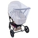 Lictin Baby Infant Insect Net, 57-inch-diameter Elastic Stretches Crib Netting and Carrier Netting Insect Net for Stroller Bassinets Pushchairs Crib Baby Cart Full Cover Mosquito Net (White)