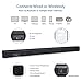 (Updated Version) Sound bar AKIXNO 40W Remote Controlled Matt Surface Wired Wireless and Bluetooth 2.0 Channel Home Theater 3 EQ Modes Ideal for TV PC Tablets Gaming, Wall Mountable (33-Inch Playbar)