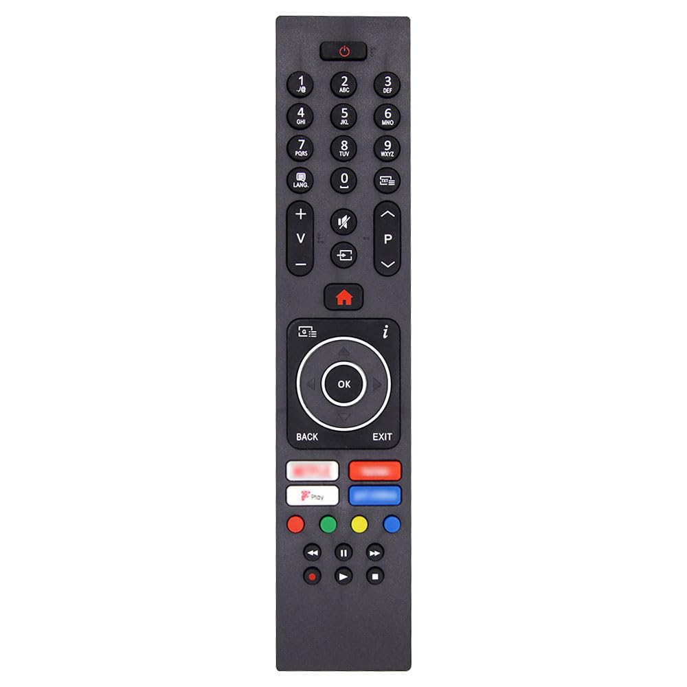 Universal RC43137P RC43137 Remote Control for Polaroid Luxor Bush Logik Digihome Finlux Electriq Smart TVs with Shortcut Buttons - No Setup Required