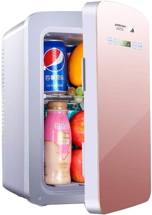 Ytt 10L Portable Mini Fridge,Digital Display Temperature Control Car Refrigerator for Camping Caravans Picnics 212 (Color : Pink)