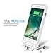 iPhone 8 Plus Battery Case, iPhone 7 Plus Battery Case, UNU DX-Free iPhone Portable Charger iPhone 8/7 Plus [MFI Apple Certified] Charging Case [White/Grey] 4100mAh Extended Battery Pack Power Case
