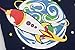 Aiqie Space Rocket Boys Short Pajamas Set 2 Piece Kids 100% Cotton Clothes
