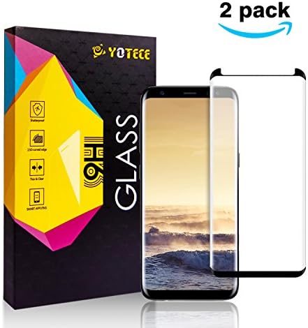 Samsung Galaxy S8 Plus Screen Protector YOTECE Galaxy S8 Plus Wet Applied Screen Protector BUBBLE-FREE for Samsung Galaxy S8 Plus Ballistic 3D Touch Film for S8 Plus 2 pack