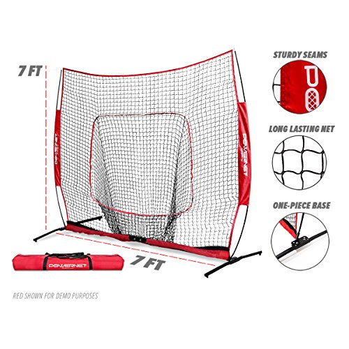 7x7 PRO Net with One Piece Frame Baseball Softball Practice