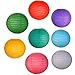 Just Artifacts 8 Assorted 8-Inch Chinese Paper Lanterns (Assorted Colors, 8-Inch) - Item as Pictured