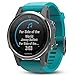 Garmin fēnix 5s, Premium and Rugged Smaller-Sized Multisport GPS Smartwatch, Silver/Turquoise