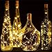 MEKBOK Wine Bottle Fairy Lights with Cork 3 Lighting Modes 6 Pack Copper Wire String Starry LED Lights for Bottle DIY, Party, Decor, Valentine's Day, Wedding … (3 Modes, Warm White)