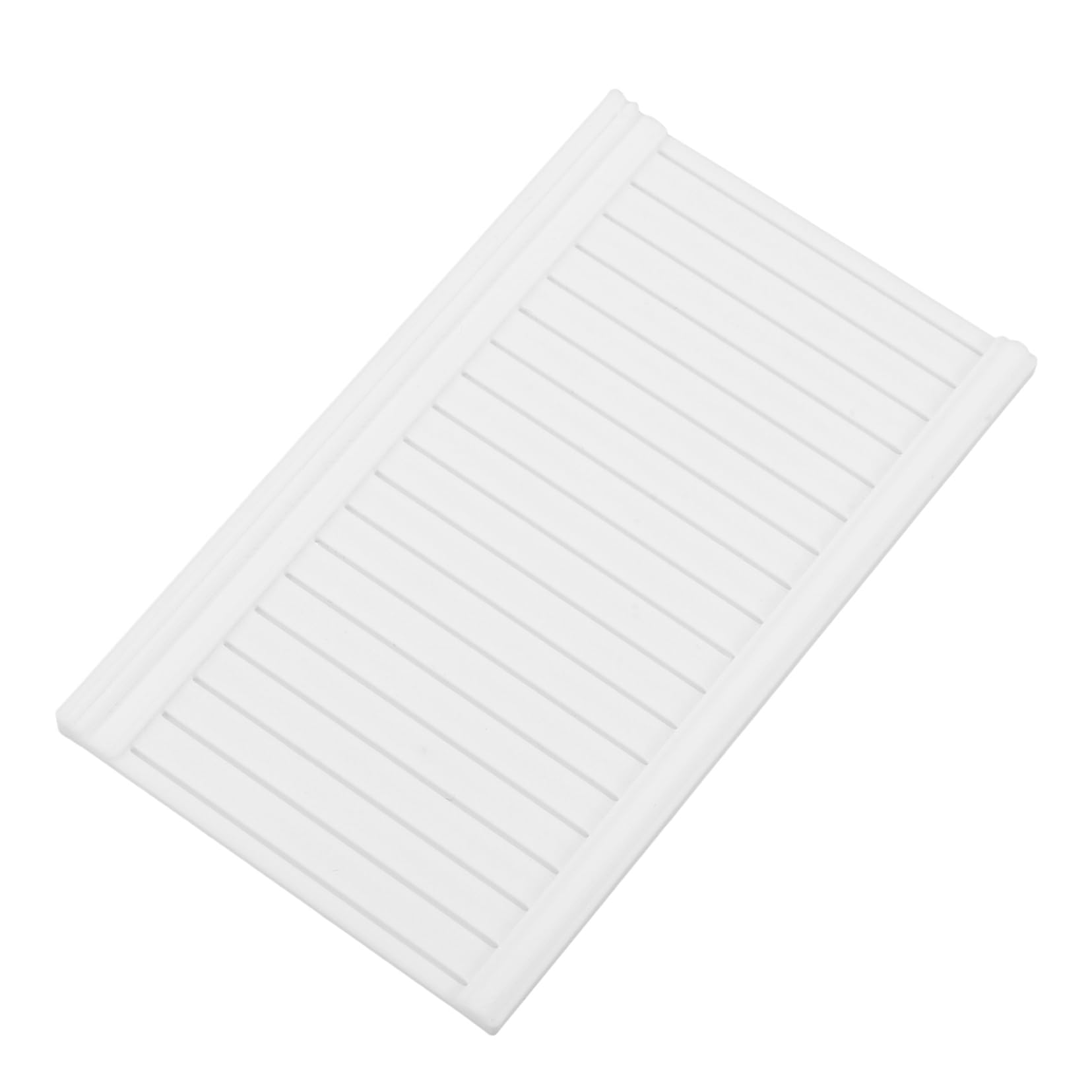 Photo 1 of 5pcs Miniature Dollhouse Furniture Wainscoting 1 12 Scale Mini Paneling Model Doll House Accessories Self-Adhesive Wall Cladding for Dollhouse Trim White 3.74 X 2.16 X 0.59 Inch