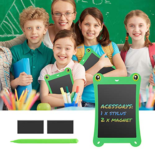 NEWYES 8.5 Inch Colorful Frog-pad Doodle Pad Drawing Board LCD Writing Tablet for Kids and Adults (Green) - Thumbnail 4