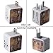 UPPEL Travel Adapter with Dual USB All-in-one Worldwide Travel Chargers Adapters for US EU UK AU About 152 Countries Wall Universal Power Plug Adapter Charger with Dual USB and Safety Fuse (Pattern)