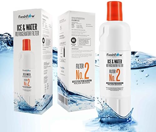 Water Filter for EDR2RXD1, W10413645A Replacement In Whirlpool Refrigerators By Freshflow | Used In Fridge With Freezer On The Bottom - Also for Maytag, KitchenAid, Jenn-Air, and Amana (1 Pack)