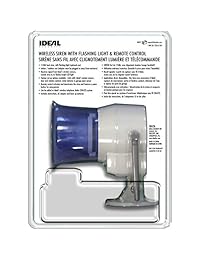 Ideal Security Inc. SK626 Sirena inalámbrica para interior y exterior con control remoto