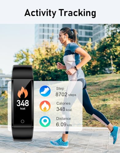 GRV Non-Bluetooth Pedometer Watch Fitness Watch(No App/No Phone Required) Simple Fitness Tracker with Step Tracker Calories Counter Sleep Monitor Distance Activity Tracker for Walking Running