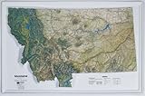 American Education Raised Relief Map: Montana NCR