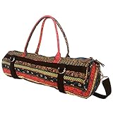 Yoga Mat Bags Carrier Patterned Canvas with Pocket and Zipper