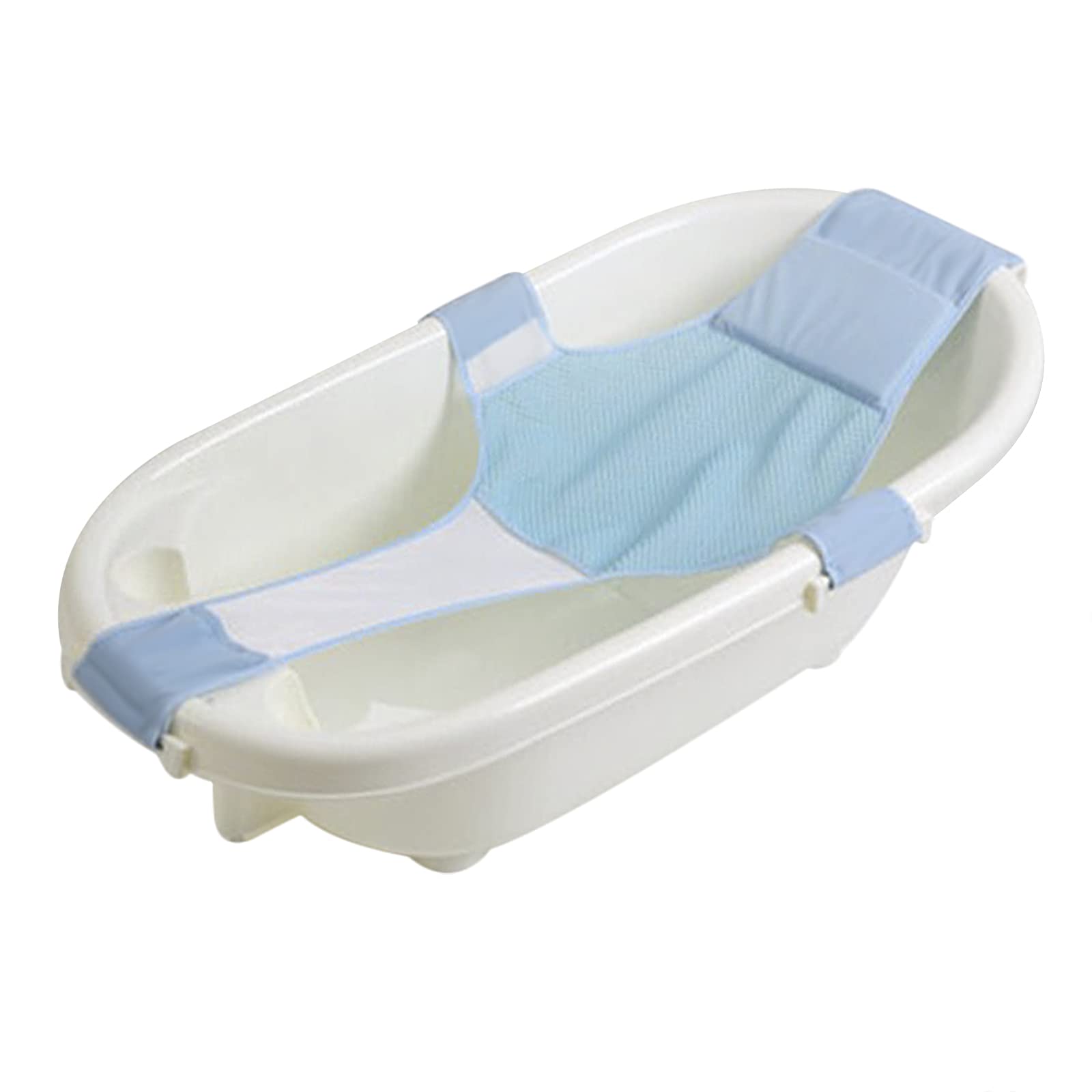 Universal Newborn Baby Bath Net Adjustable Non-Slip Bathtub Support Foldable Shower Bathtub Support Net Bath Seat for 0-24 Months
