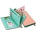 KQueenStar Womens Wallets - Ladies Purse for Womens Clutch Wallet Card Holder Organizer Large Capacity With Wrist Strap (Pink-B)
