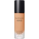 bareMinerals Barepro Performance Wear Liquid Foundation SPF 20, Breathable Makeup for Face, Full Coverage, 24HR Wear, Natural Matte Finish, Vegan
